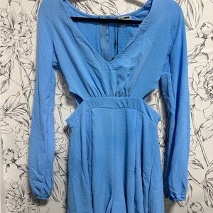 NWT Adorable Blue Cutout Jumpsuit